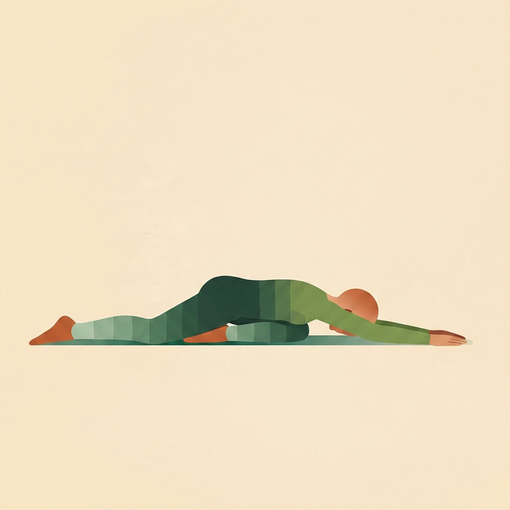 Pigeon Pose yoga pose illustration