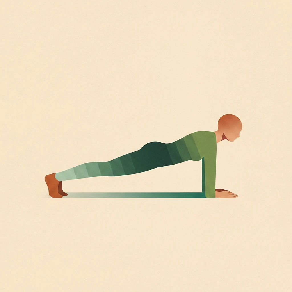Plank Pose yoga pose illustration