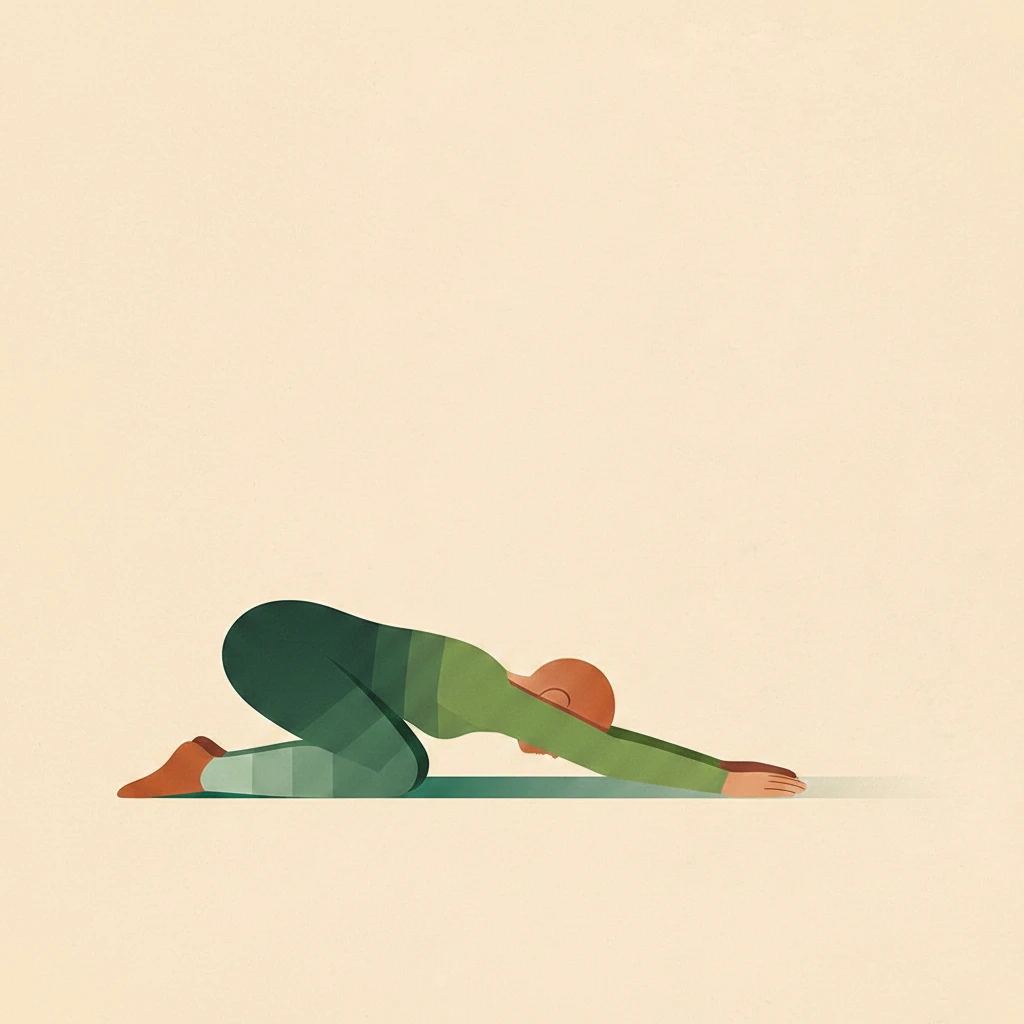 Puppy Pose yoga pose illustration