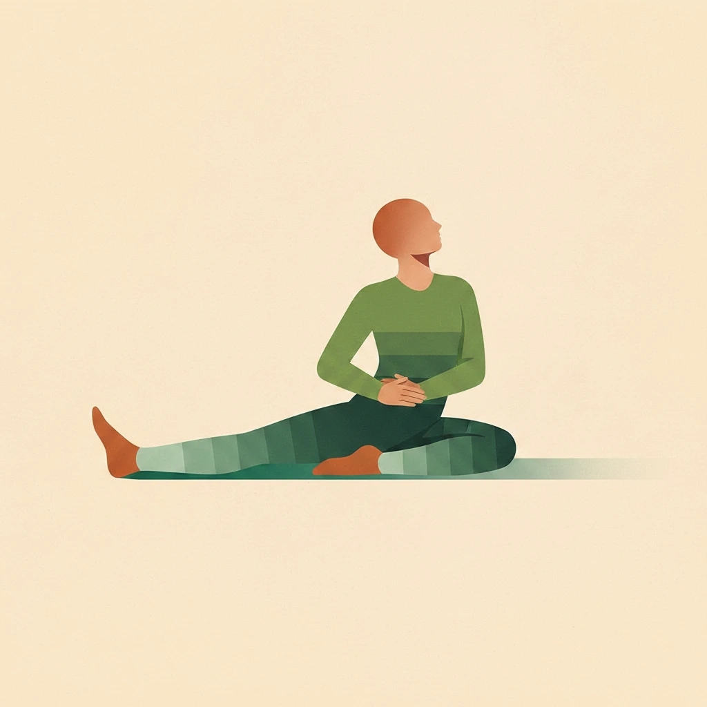 Sage Marichi's III Pose yoga pose illustration
