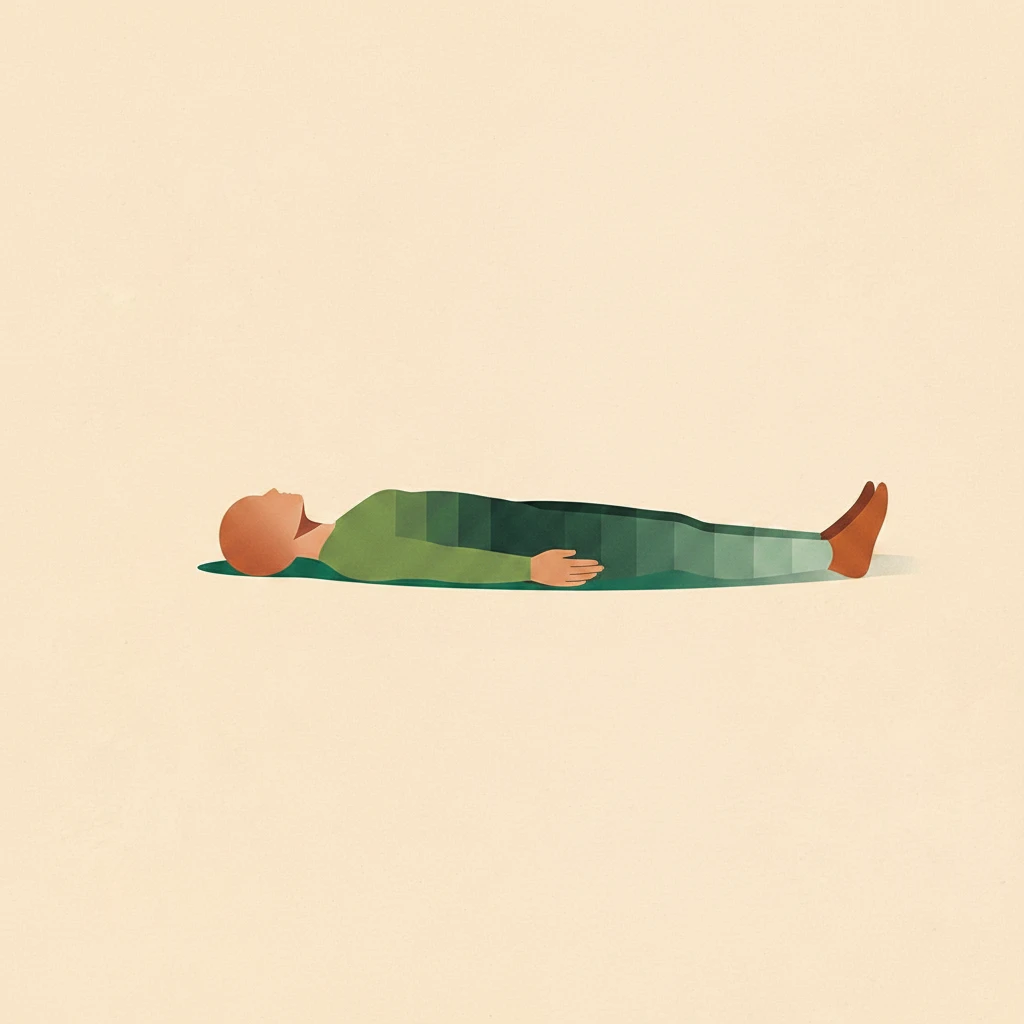 Corpse Pose yoga pose illustration