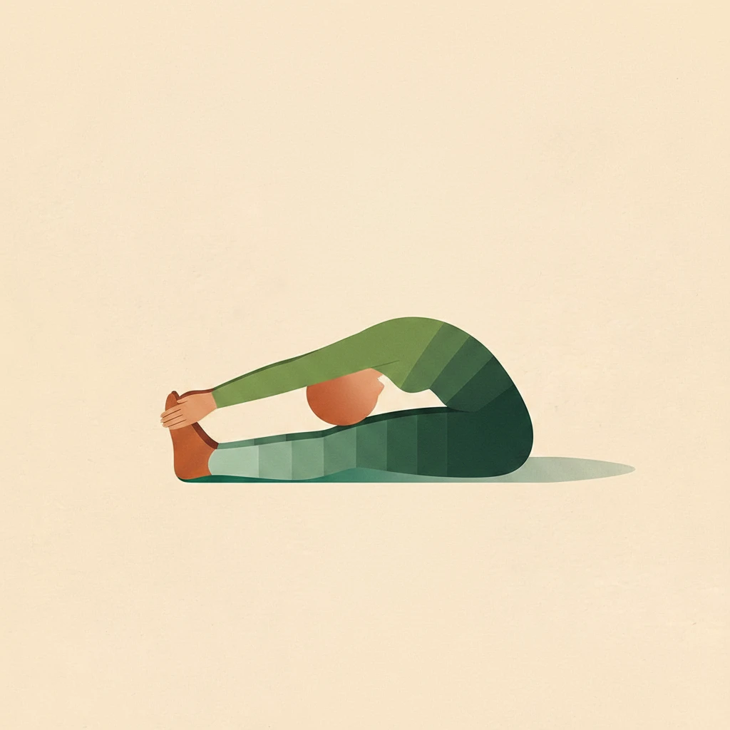Seated Forward Bend I Pose yoga pose illustration