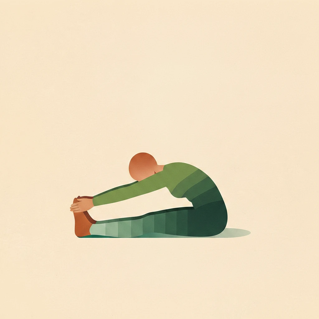 Seated Forward Bend II Pose yoga pose illustration