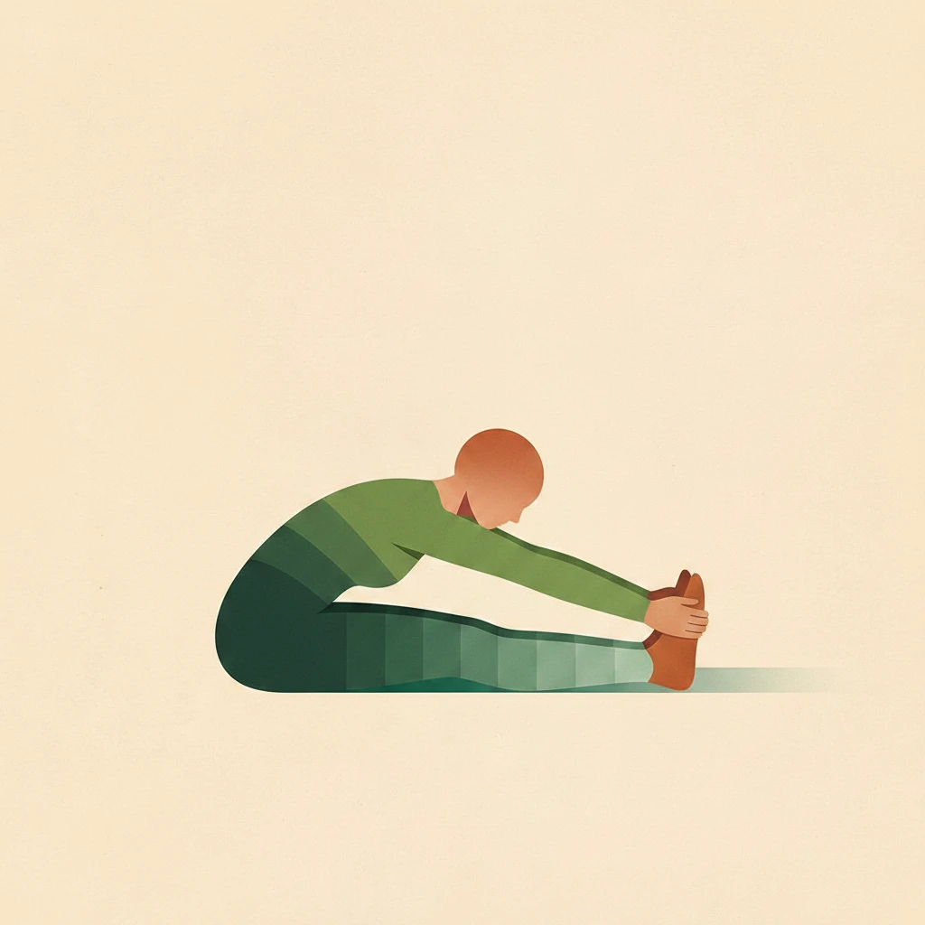 Seated Forward Bend III Pose yoga pose illustration
