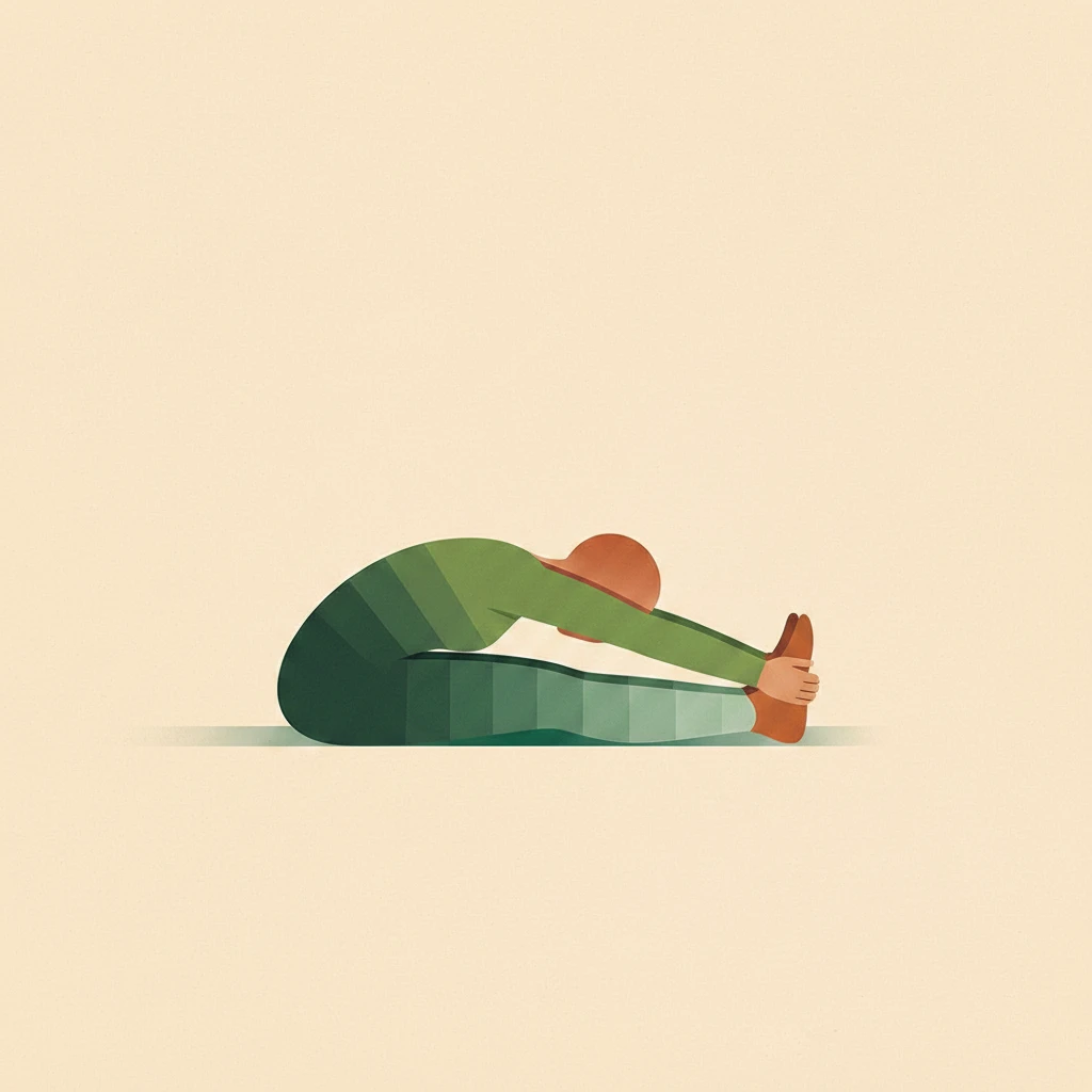 Seated Forward Bend IV Pose yoga pose illustration