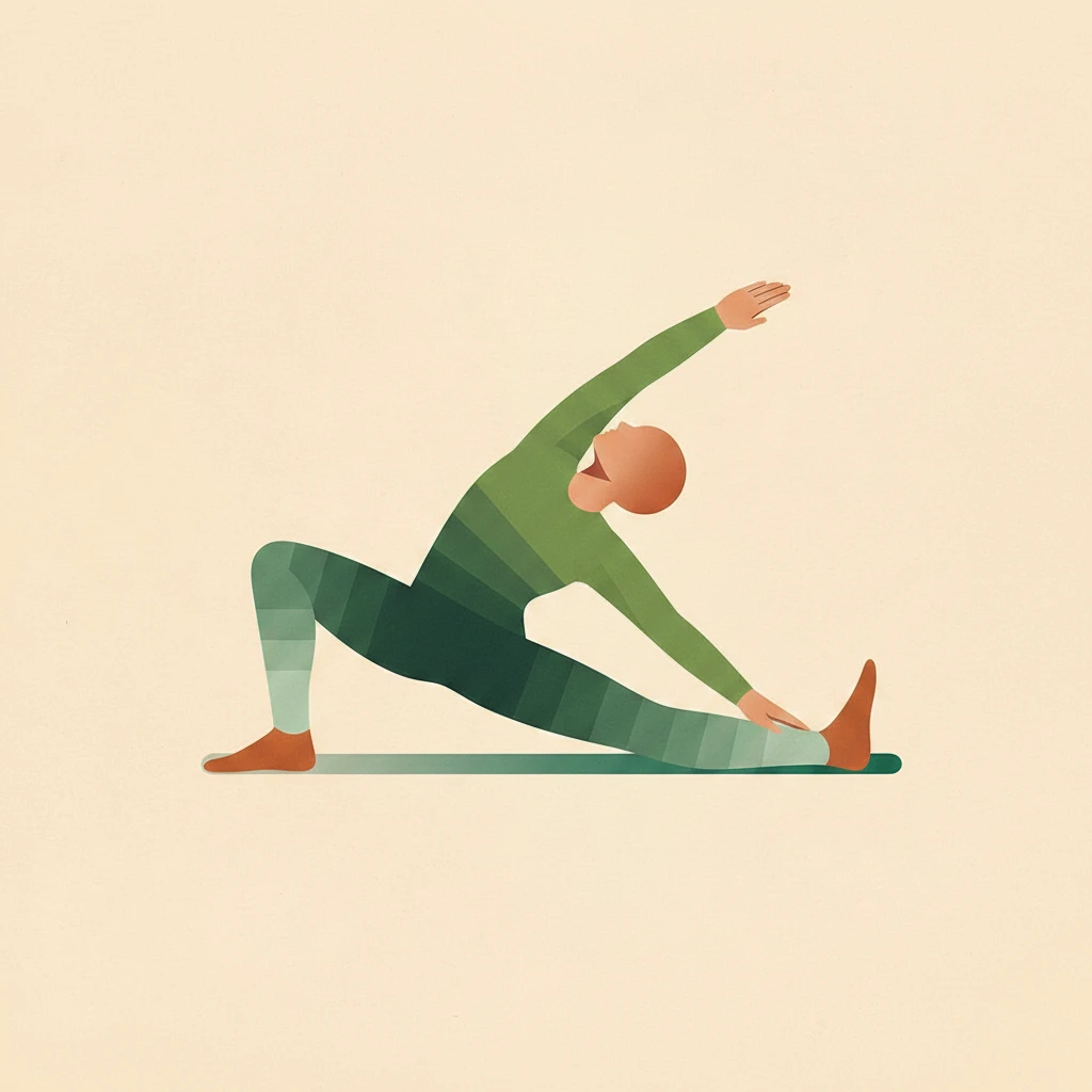 Seated Gate Pose yoga pose illustration