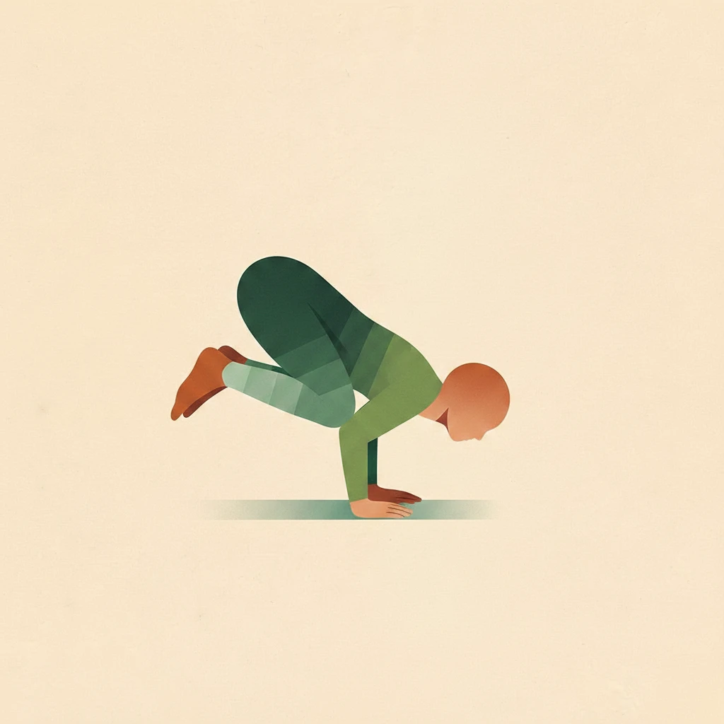 Shoulder Pressing Pose yoga pose illustration