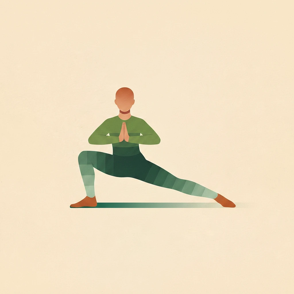 Side Lunge Pose yoga pose illustration