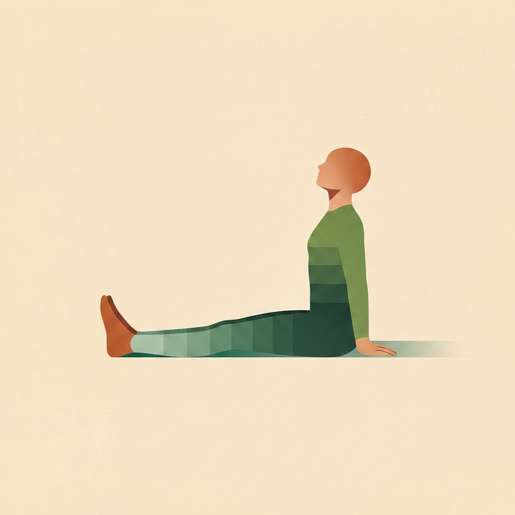 Staff Pose yoga pose illustration