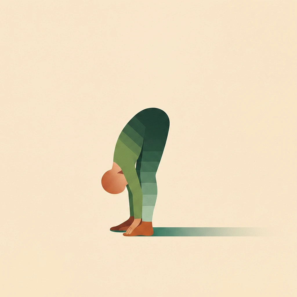 Standing Forward Fold yoga pose illustration