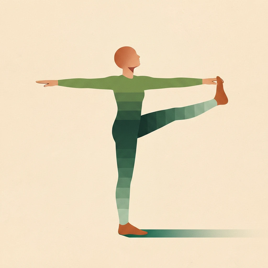 Standing Hand to Big Toe Pose yoga pose illustration