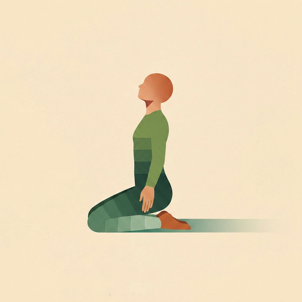 Thunderbolt Pose yoga pose illustration