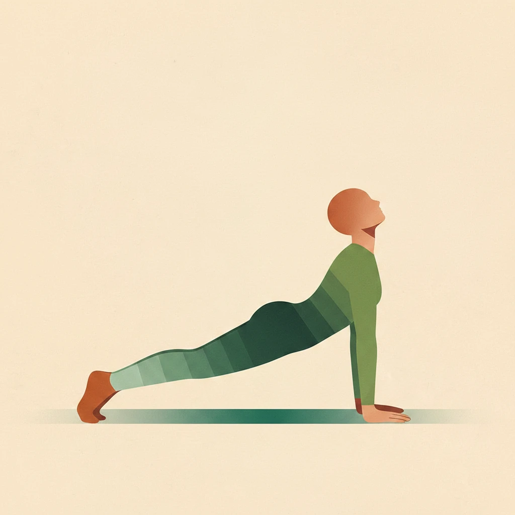 Upward-Facing Dog yoga pose illustration