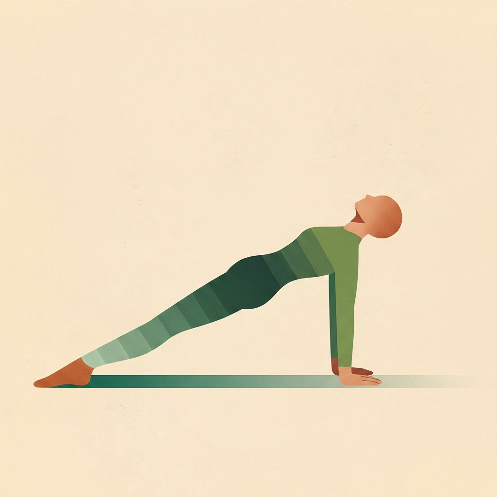 Upward Plank Pose yoga pose illustration