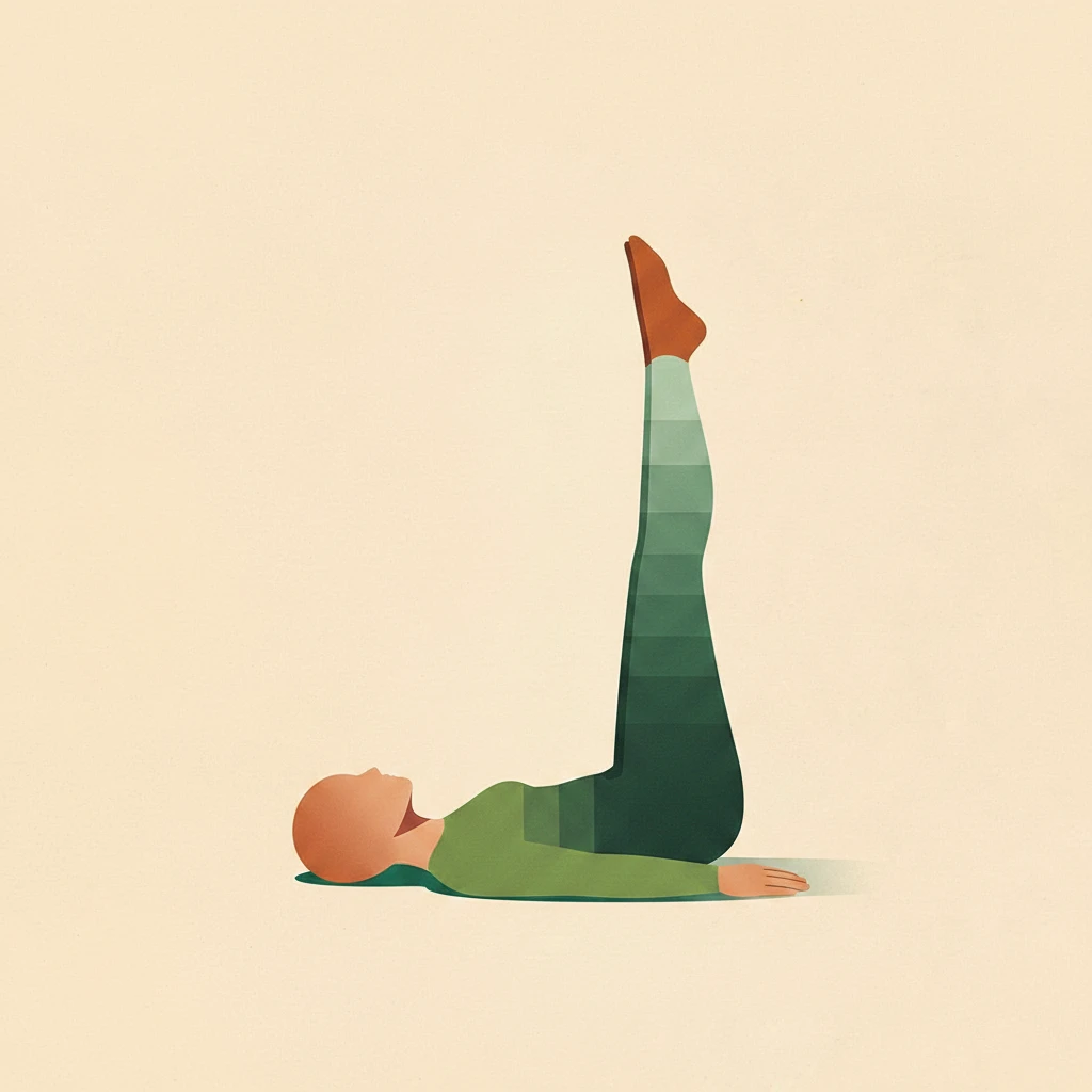 Waterfall Pose yoga pose illustration