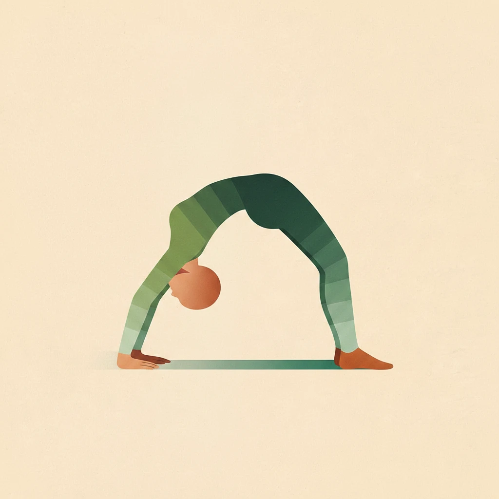 Wheel Pose yoga pose illustration