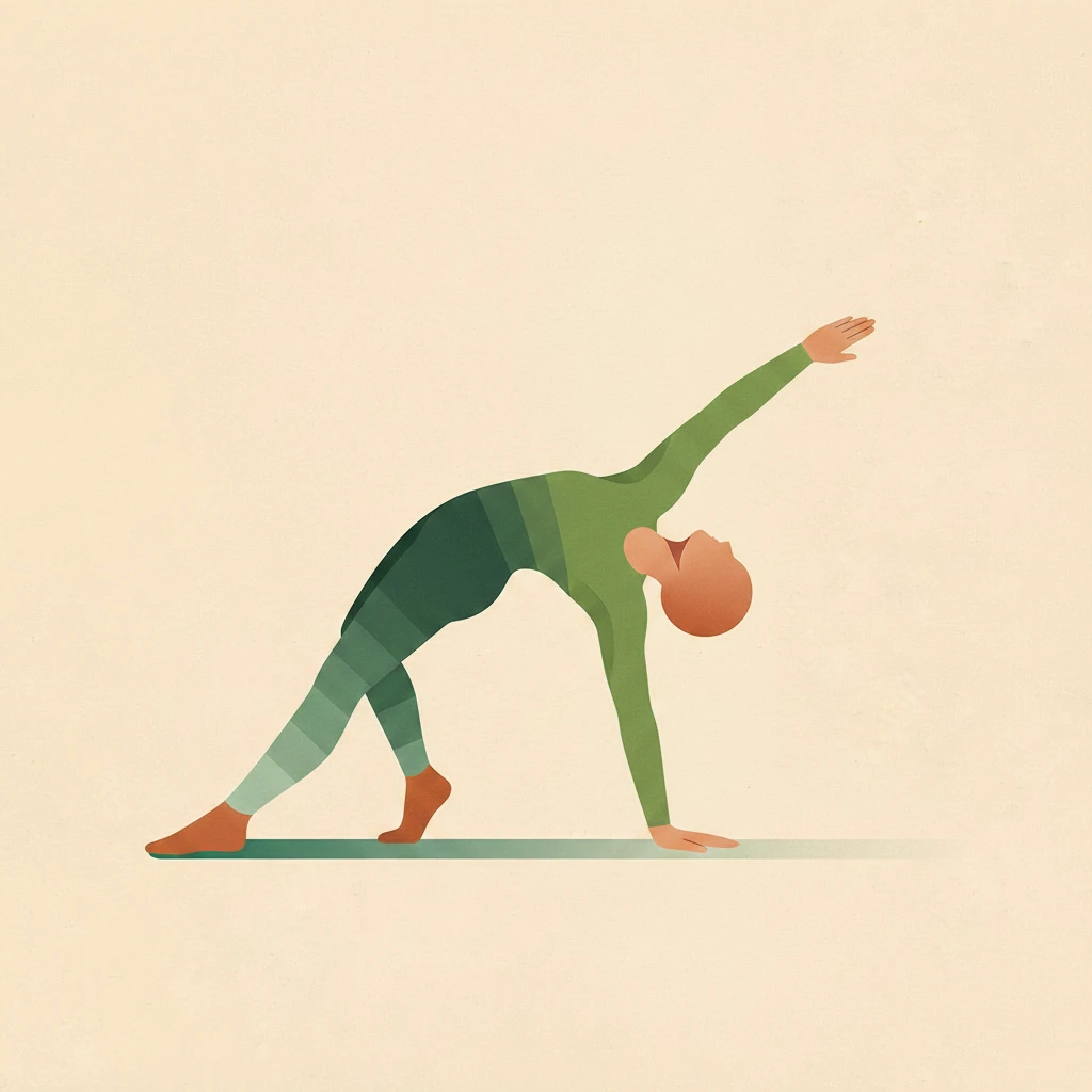 Wild Thing Pose yoga pose illustration